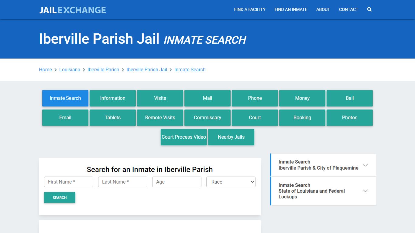 Iberville Parish Jail, LA Inmate Search: Roster & Mugshots